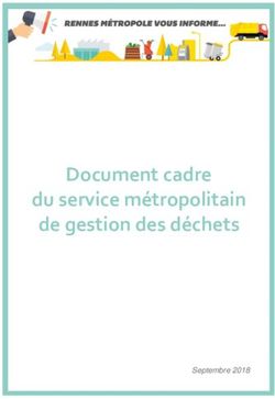 Document cadre du service métropolitain de gestion des déchets - Septembre 2018