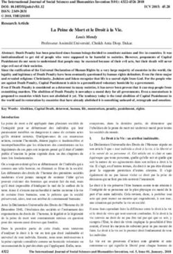 La Peine de Mort et le Droit à la Vie - Valley International Journal