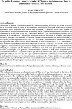 En qu&ecirc;te de sources : preuves et mises &agrave; l'&eacute;preuve des internautes dans la controverse vaccinale sur Facebook - UMR Lisis