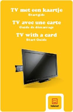 TV met een kaartje TV avec une carte TV with a card - Startgids Guide de d&eacute;marrage Start Guide