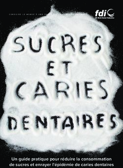 Un guide pratique pour réduire la consommation de sucres et enrayer l'épidémie de caries dentaires