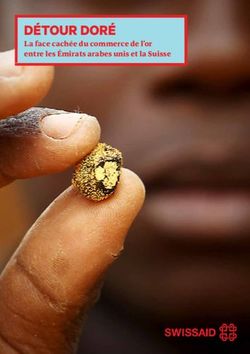 DÉTOUR DORÉ La face cachée du commerce de l'or entre les Émirats arabes unis et la Suisse