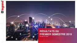 RÉSULTATS DU PREMIER SEMESTRE 2019 - Legrand