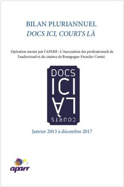BILAN PLURIANNUEL DOCS ICI, COURTS LÀ - Janvier 2013 à décembre 2017 - Opération menée par l'APARR : L'Association des professionnels de