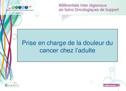 Prise en charge de la douleur du cancer chez l'adulte - Afsos