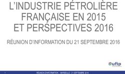 L'INDUSTRIE PÉTROLIÈRE FRANÇAISE EN 2015 ET PERSPECTIVES 2016 - RÉUNION D'INFORMATION DU 21 SEPTEMBRE 2016