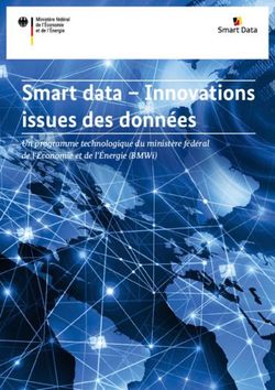 Smart data - Innovations issues des données - Un programme technologique du ministère fédéral de l'Économie et de l'Énergie (BMWi)