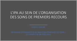 L'IPA AU SEIN DE L'ORGANISATION DES SOINS DE PREMIERS RECOURS - CANCEL ADELINE INFIRMIERE COORDINATRICE DE PARCOURS COMPLEXES DE SOINS - ETUDIANTE ...