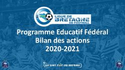 Programme Educatif F&eacute;d&eacute;ral Bilan des actions 2020-2021 - FFF
