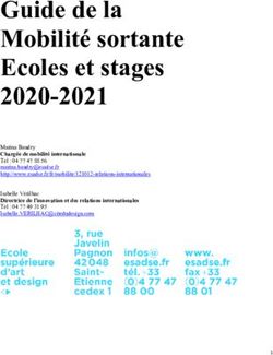 Guide de la Mobilité sortante Ecoles et stages 2020-2021