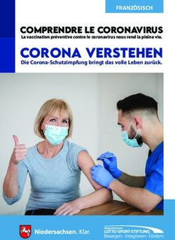 CORONA VERSTEHEN Die Corona-Schutzimpfung bringt das volle Leben zur&uuml;ck - COMPRENDRE LE CORONAVIRUS - Nieders&auml;chsische Lotto-Sport-Stiftung