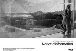 Notice d'information LES GARANTIES DE VOTRE CARTE VISA PLATINUM