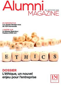 DOSSIER L'éthique, un nouvel enjeu pour l'entreprise - EN PERSPECTIVE Les Grands Rendez-vous de l'EM Normandie - EM ...