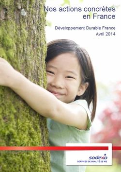 Nos actions concrètes en France - Développement Durable France Avril 2014