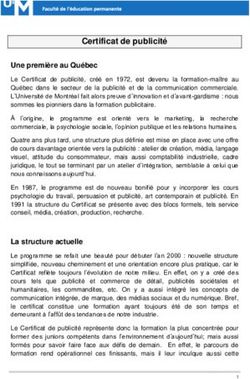 Certificat de publicité - Faculté de l'éducation permanente