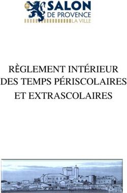 RÈGLEMENT INTÉRIEUR DES TEMPS PÉRISCOLAIRES ET EXTRASCOLAIRES