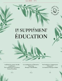 &Eacute;DUCATION LE SUPPL&Eacute;MENT - Institut de France