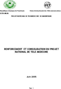 RENFORCEMENT ET CONSOLIDATION DU PROJET NATIONAL DE TELE MEDECINE - Juin 2005 - SETN-MSAS