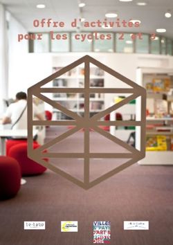 Offre d'activités pour les cycles 2 et 3 - Cambrai