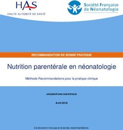 Nutrition parentérale en néonatologie - RECOMMANDATION DE BONNE PRATIQUE Méthode Recommandations pour la pratique clinique - HAS