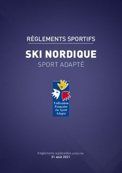 SKI NORDIQUE RÈGLEMENTS SPORTIFS - SPORT ADAPTÉ - FFSA