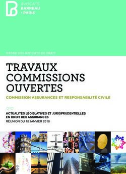 TRAVAUX COMMISSIONS OUVERTES - COMMISSION ASSURANCES ET RESPONSABILITÉ CIVILE ACTUALITÉS LÉGISLATIVES ET JURISPRUDENTIELLES EN DROIT DES ASSURANCES