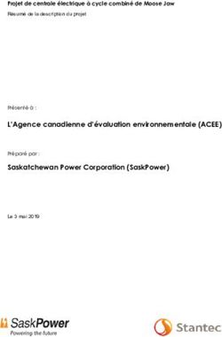 L'Agence canadienne d'évaluation environnementale (ACEE) - Présenté à : Projet de centrale électrique à cycle combiné de Moose Jaw