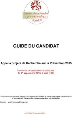 GUIDE DU CANDIDAT Appel à projets de Recherche sur la Prévention 2015