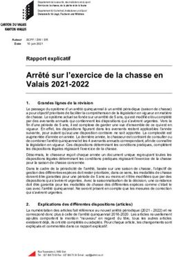 Arr&ecirc;t&eacute; sur l'exercice de la chasse en Valais 2021-2022 - Vs.ch