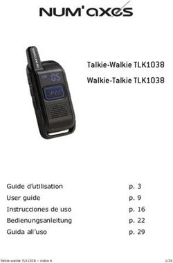 Talkie-Walkie TLK1038 Walkie-Talkie TLK1038 - Guide d'utilisation - NUM'AXES