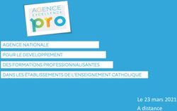 Le 23 mars 2021 A distance - AGENCE NATIONALE POUR LE DEVELOPPEMENT DES FORMATIONS PROFESSIONNALISANTES DANS LES &Eacute;TABLISSEMENTS DE L'ENSEIGNEMENT ...