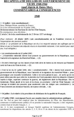 RECAPITULATIF DES LOIS DU GOUVERNEMENT DE VICHY 1940-1944