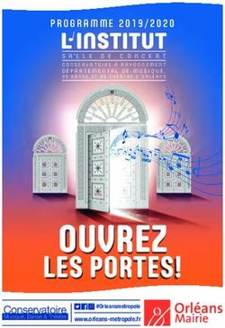 OUVREZ LES PORTES! - PROGRAMME 2019/2020