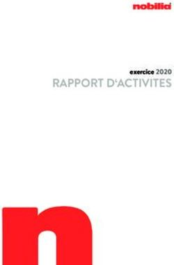RAPPORT D'ACTIVITES exercice 2020 - Nobilia