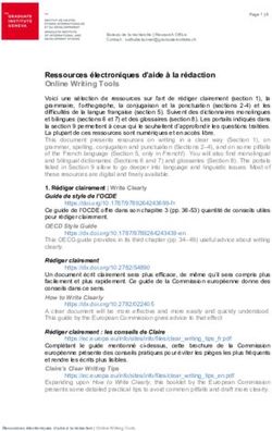 Ressources électroniques d'aide à la rédaction Online Writing Tools - Graduate Institute