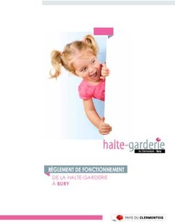 R&Egrave;GLEMENT DE FONCTIONNEMENT - DE LA HALTE-GARDERIE &Agrave; BURY - de la halte-garderie &agrave; bury