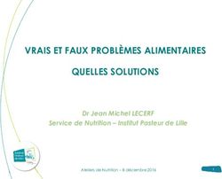 VRAIS ET FAUX PROBL&Egrave;MES ALIMENTAIRES QUELLES SOLUTIONS - Dr Jean Michel LECERF Service de Nutrition - Institut Pasteur de Lille
