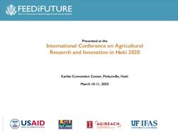 International Conference on Agricultural Research and Innovation in Haiti 2020 - Presented at the Karibe Convention Center, P&eacute;tionville, Haiti ...