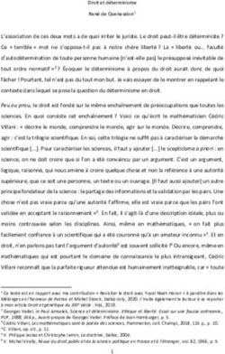 L'association de ces deux mots a de quoi irriter le juriste. Le droit peut-il être déterministe ? Ce " terrible " mot ne s'oppose-t-il pas à notre ...