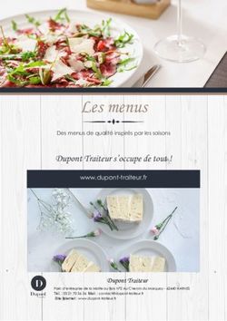 Les menus - Dupont Traiteur