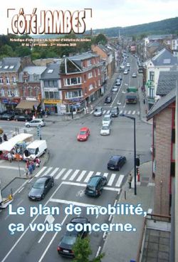 Le plan de mobilit&eacute;, &ccedil;a vous concerne - Syndicat d'Initiative de Jambes
