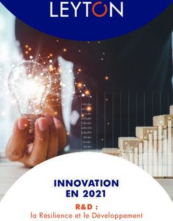 INNOVATION EN 2021 R&D : la R&eacute;silience et le D&eacute;veloppement - Leyton
