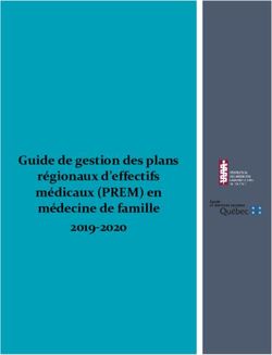 Guide de gestion des plans régionaux d'effectifs médicaux (PREM) en médecine de famille 2019-2020 - COMITÉ DE - Santé ...