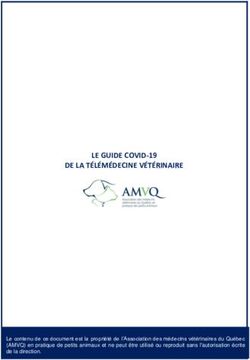 LE GUIDE COVID-19 DE LA TÉLÉMÉDECINE VÉTÉRINAIRE - Association ...
