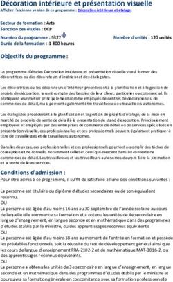 Décoration intérieure et présentation visuelle - Commission ...