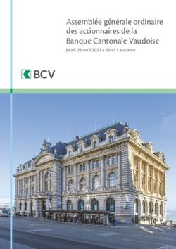 Assembl&eacute;e g&eacute;n&eacute;rale ordinaire des actionnaires de la Banque Cantonale Vaudoise - Jeudi 29 avril 2021 &agrave; 16h &agrave; Lausanne - BCV