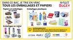 Infos pratiques bacs jaunes - Haut-Bugey Agglomération 04 74 81 23 70 - www.hautbugey-agglomeration.fr