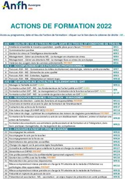 ACTIONS DE FORMATION 2022 - ANFH
