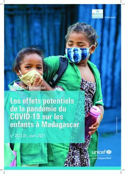 Les effets potentiels de la pand&eacute;mie du COVID-19 sur les enfants &agrave; Madagascar - Note d'information - UNICEF