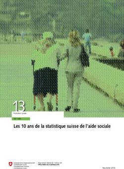 Les 10 ans de la statistique suisse de l'aide sociale - 13Protection sociale
